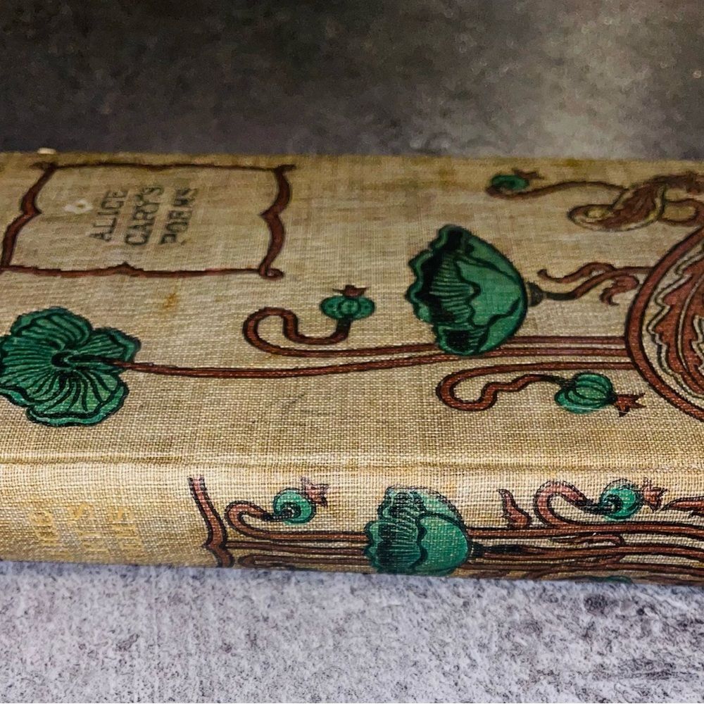 Antique Alice Cary's Poems Book Hurst and Co  Pub NY 1800s poetry hardback - Picture 2 of 7